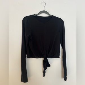 Lululemon Front Tie Long Sleeve Shirt